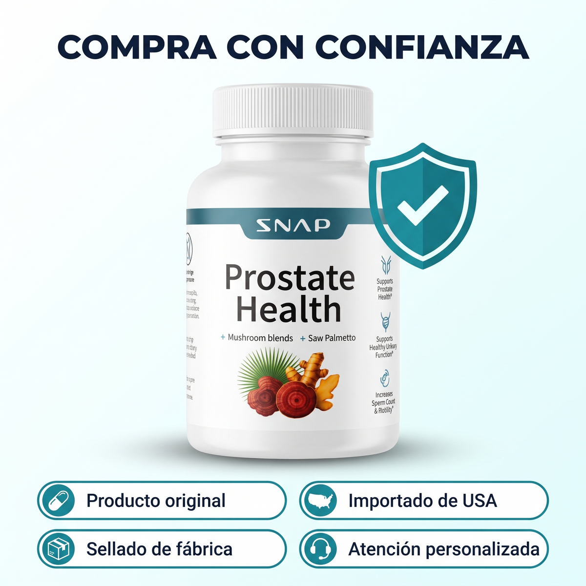 SNAP Prostate Health compra con confianza