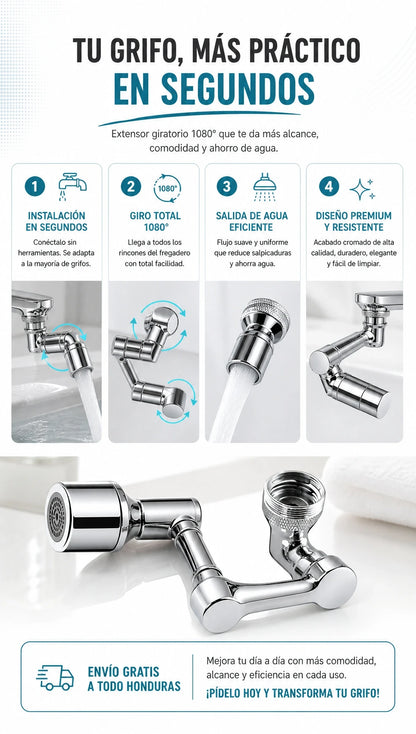 LLAVE GRIFO ROTACION 1080° GRADOS