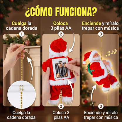 Cómo funciona el Santa Claus trepador